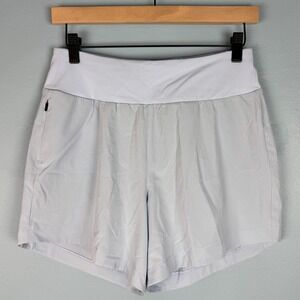 Free Fly Lined 4.5" Breeze Shorts Womens Small Blue Pull On Athletic Stretch Gym